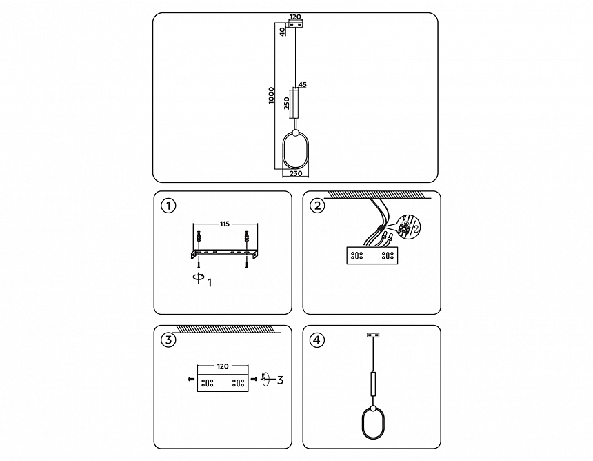 FL10578 BS латунь 3000K/4200K/6400K 56W 230*16*1000 (ПДУ ИК)